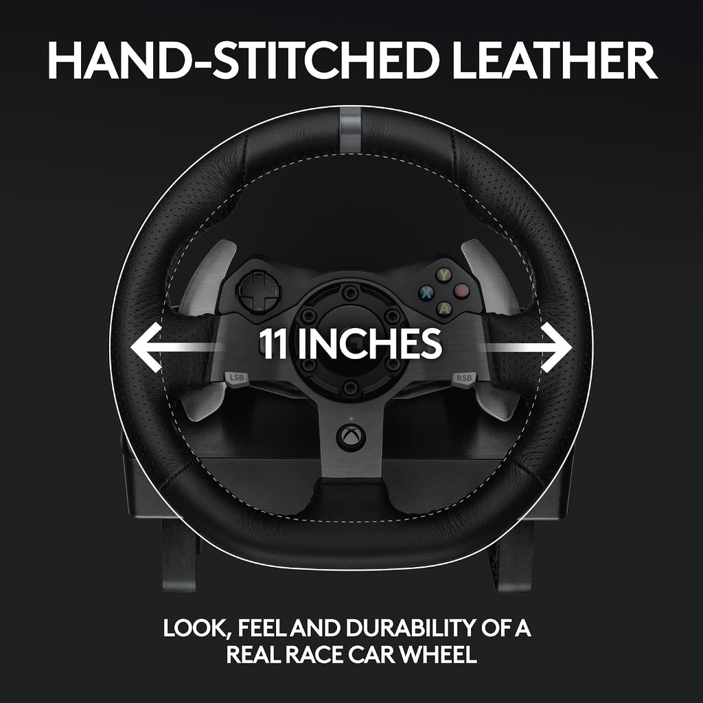 Logitech G920 Racing Wheel and Pedals — Black