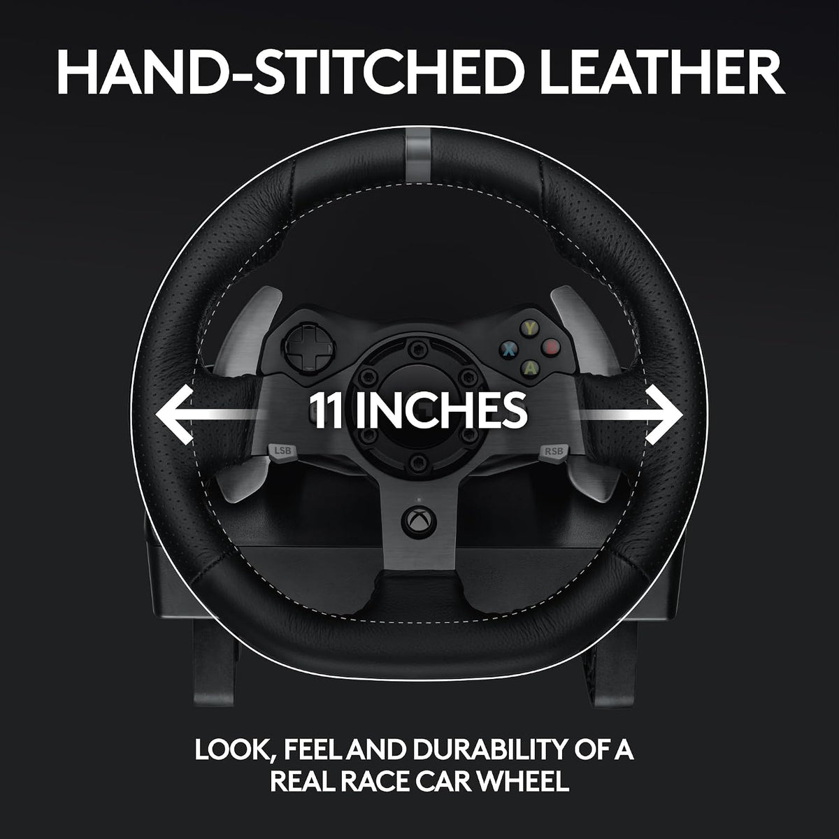 Logitech G920 Racing Wheel and Pedals — Black