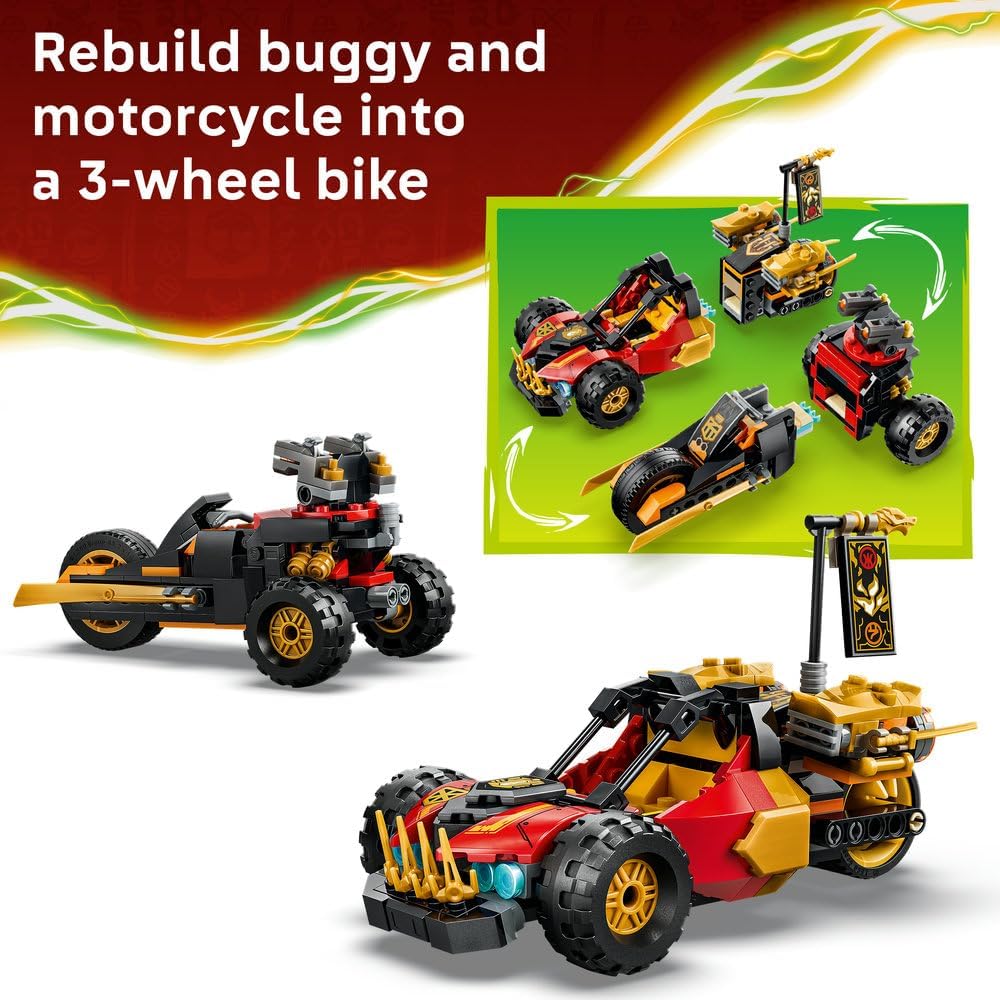 LEGO NINJAGO Kai and Cole's Combiner Vehicles 71864