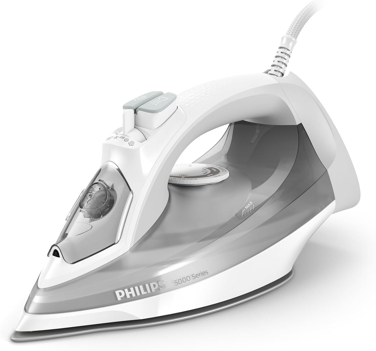 Philips Steam Iron 2400W, 40g/min Continuous Steam, 160g Steam Boost — Grey