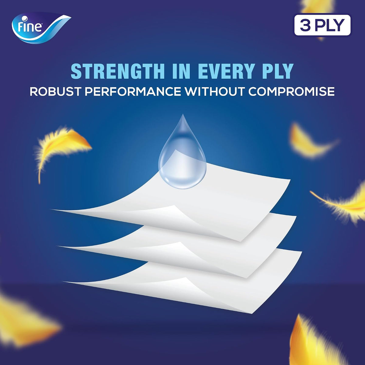 Fine Prestige Facial Tissue boxes, Packs of 96 sheets x 3 Ply — additional view 4