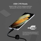 Belkin Fast Charge Pro Flex Braided USB C charger cable, USB-IF certified Power Delivery PD type C fast charging cable for iPhone 16, 15, Galaxy S24, S23, MacBook Pro, iPad, Pixel and more – 1m, black