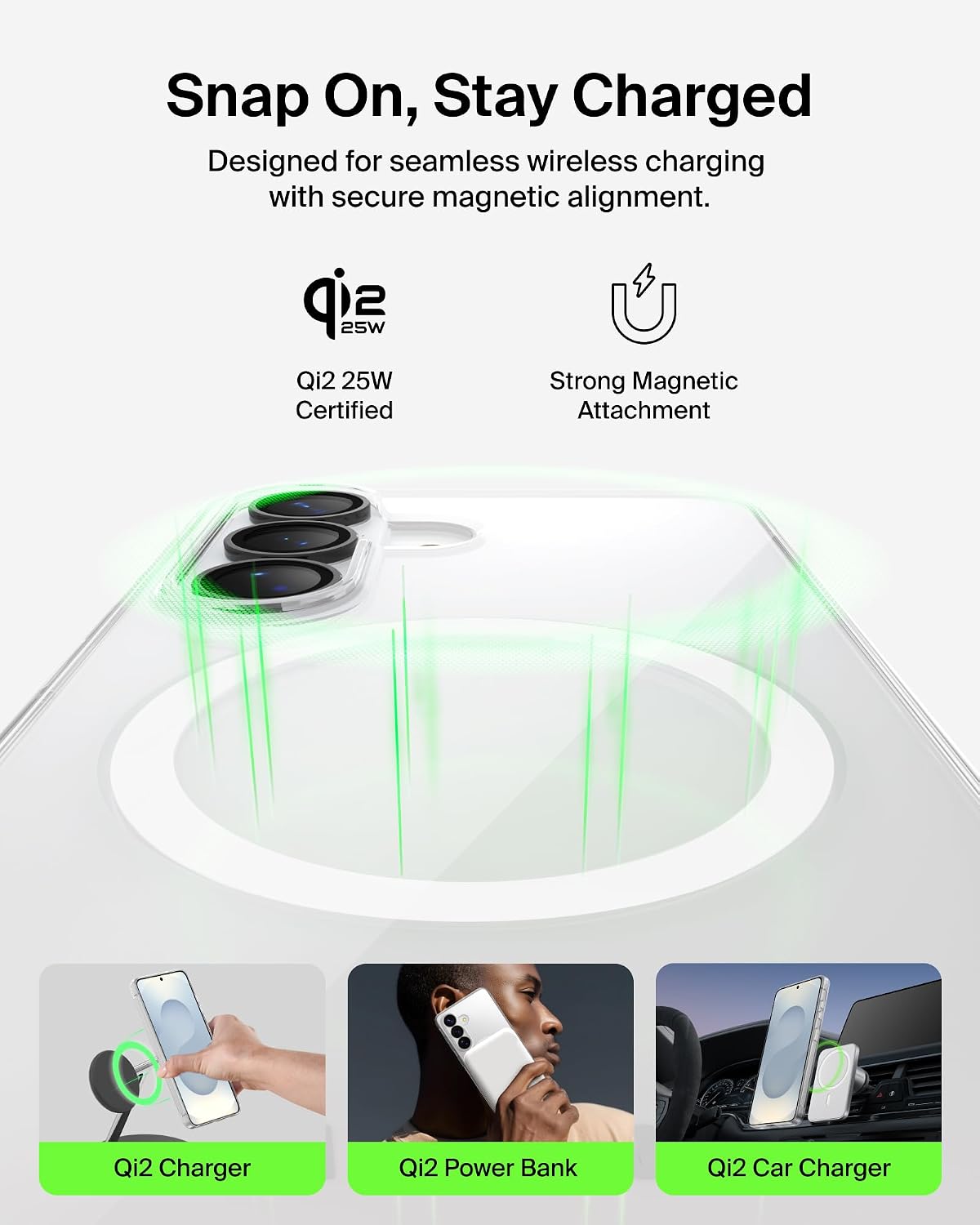 Belkin ScreenForce Titan Protective Bundle for Samsung Galaxy S26+ with Scratch Resistant Screen Protector, Shockproof Phone Case and Anti-Reflective Camera Lens Protector - 4M Drop Protection
