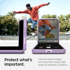 Spigen Thin Fit Case Designed for Apple Samsung Z Flip 3 (2021) - Shiny Lavender — product image 4