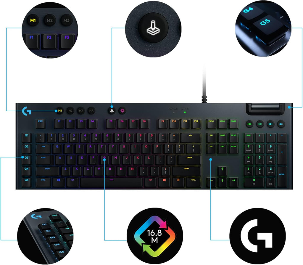 Logitech G815 Gaming Keyboard — Black