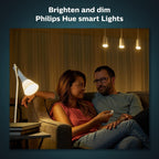 Philips Hue Dimmer Switch Latest Model Wireless Smart Light Controller (Battery Powered, Wall Mount/Remote, Dimming & Scenes, Hue Bridge Compatible, Alexa/Google Home/Apple HomeKit) SKU 929002398607 — White