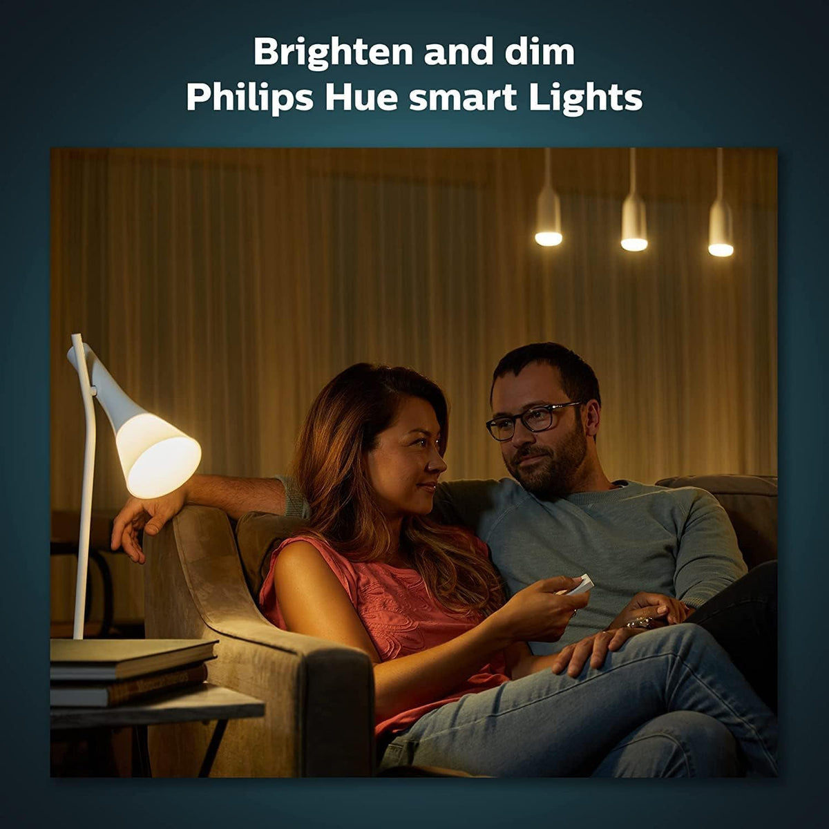 Philips Hue Dimmer Switch Latest Model Wireless Smart Light Controller (Battery Powered, Wall Mount/Remote, Dimming & Scenes, Hue Bridge Compatible, Alexa/Google Home/Apple HomeKit) SKU 929002398607 — White