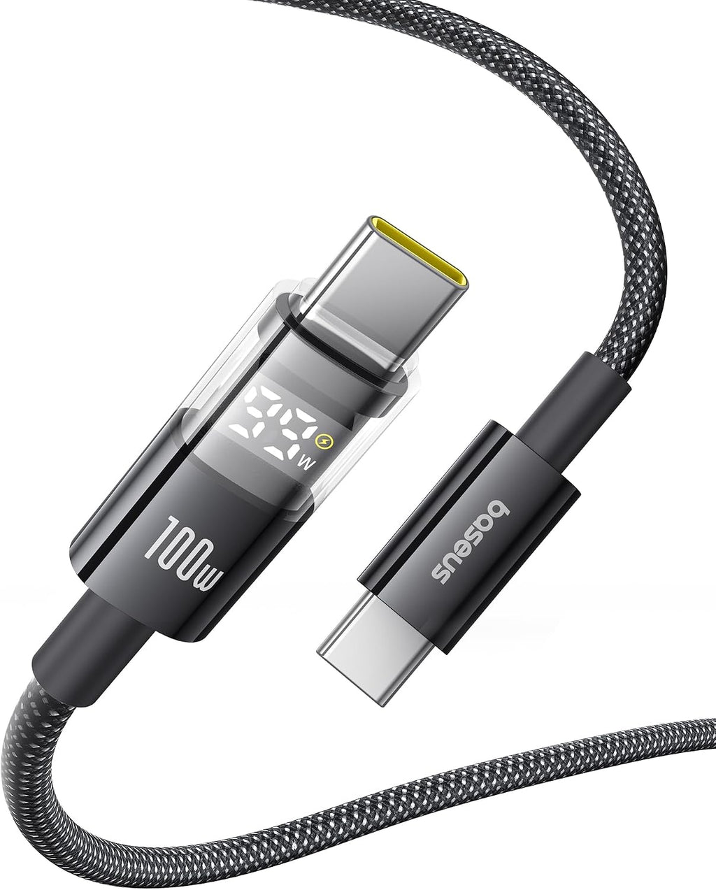 Baseus Digital Display USB-C to USB-C Cable 100W — 2m — Black