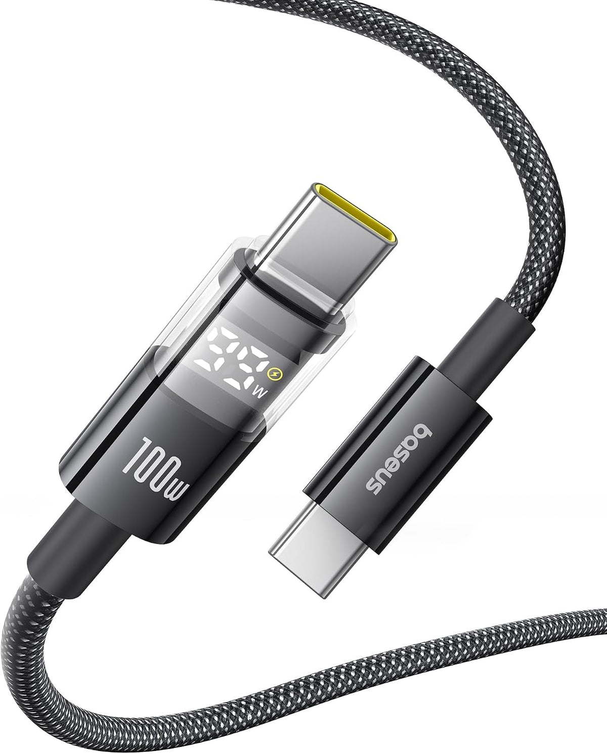 Baseus Digital Display USB-C to USB-C Cable 100W — 2m — Black