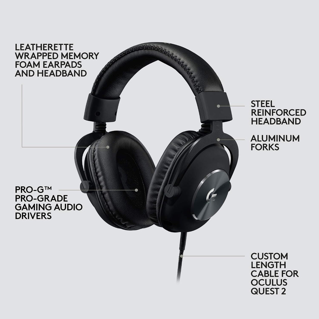 Logitech G PRO Gaming Headset for Oculus Quest 2 — Black