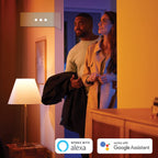 Philips Hue White & Colour Ambiance A60 E27 11W Smart LED Bulb,929002468801 — White and Colour Ambiance