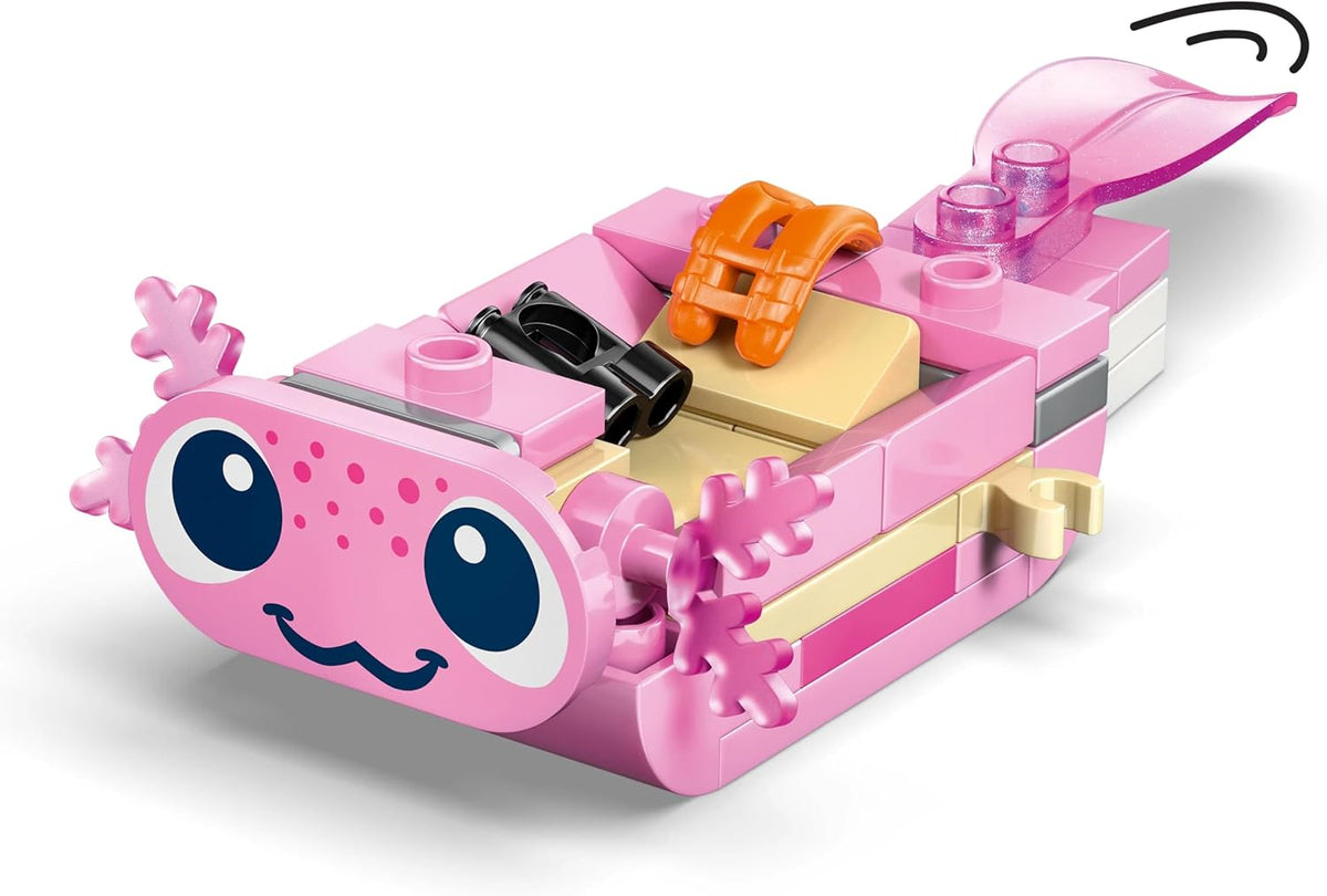 LEGO Friends Axolotl Adventure Boat Toy - incl. 2 Mini Dolls, 2 Cute Animal Figures, Plants, Flowers & Accessories - Birthday Gift for 5+ Year Old Girls - 42681