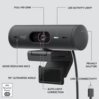 Logitech BRIO 500 Webcam — Graphite