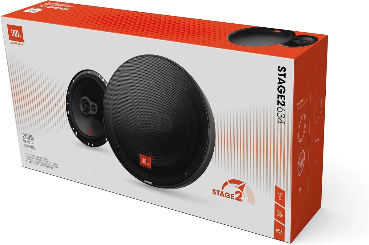 JBL Stage2 634 6.5-Inch Car Speakers — Pair