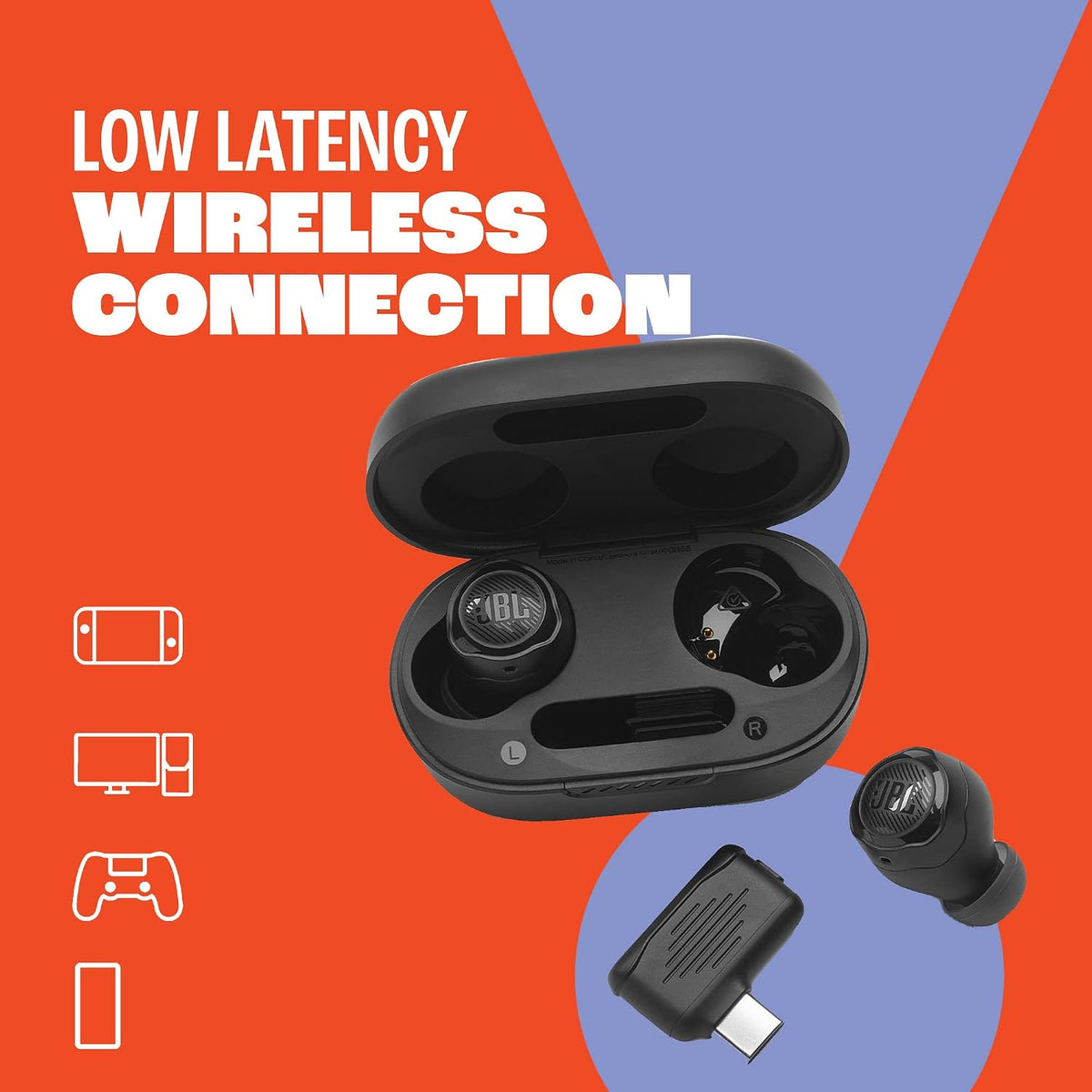 JBL Quantum TWS Air Wireless Gaming Earbuds — Black
