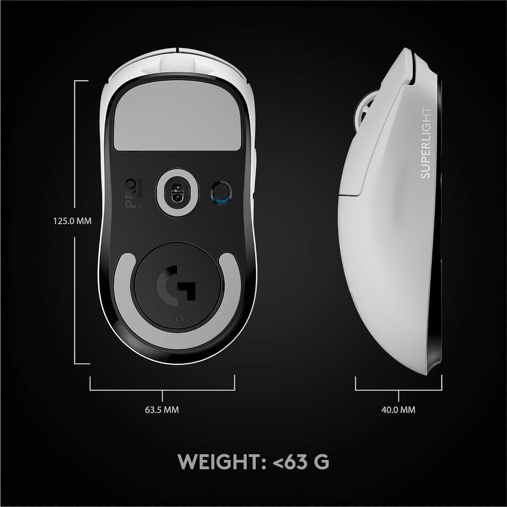 Logitech G PRO X SUPERLIGHT Gaming Mouse — White