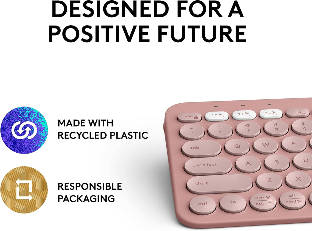 Logitech K380S Keyboard — Rose