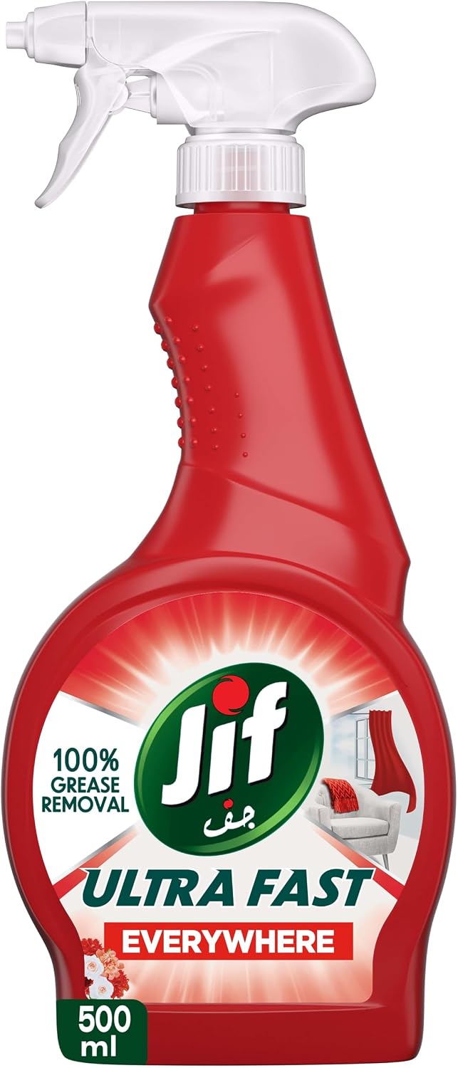 JIF Ultra Fast Cleaner Spray, Everywhere, 100% stain removal on fabrics, 500ml — front product image