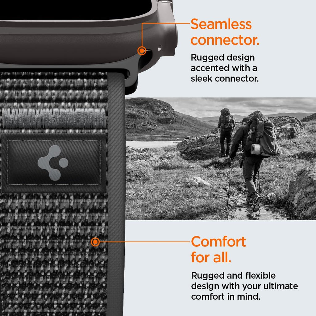 Spigen Athlex Air 2 for Apple Watch Band for Apple Watch Ultra 4/3/2/1 49mm — Active Black Gray — product image 7