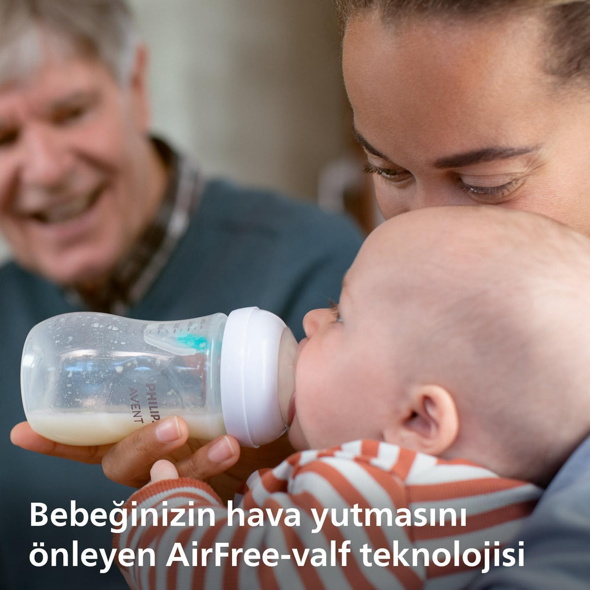 Philips Avent NATURAL 3.0 FEEDING BOTTLE 260ML X1 with vent — Transparent