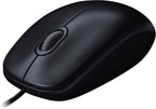 Logitech M90 Wired Mouse — Black