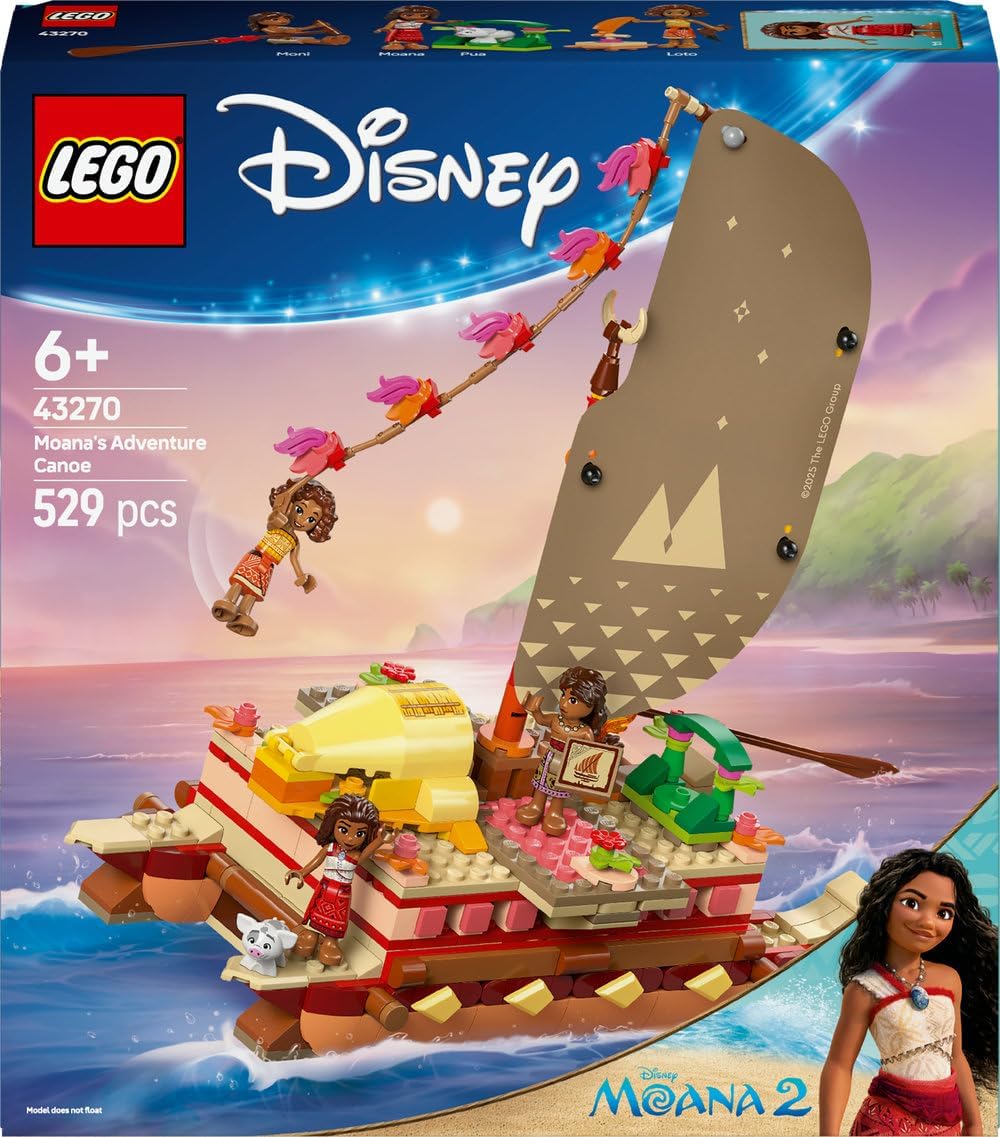 LEGO Disney Moana's Adventure Canoe 43270