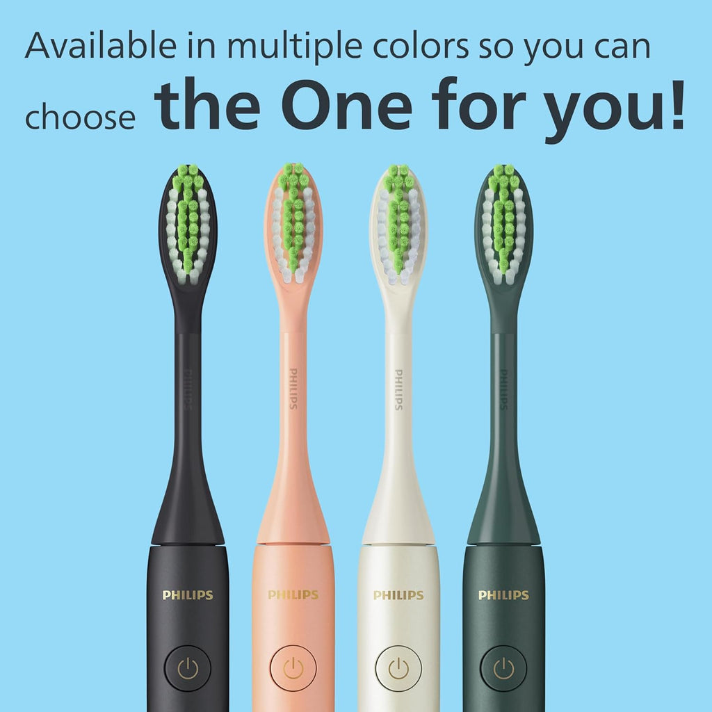 Philips SONICARE Philips One Rechargeable Toothbrush, Snow, 2 Piece Set — White