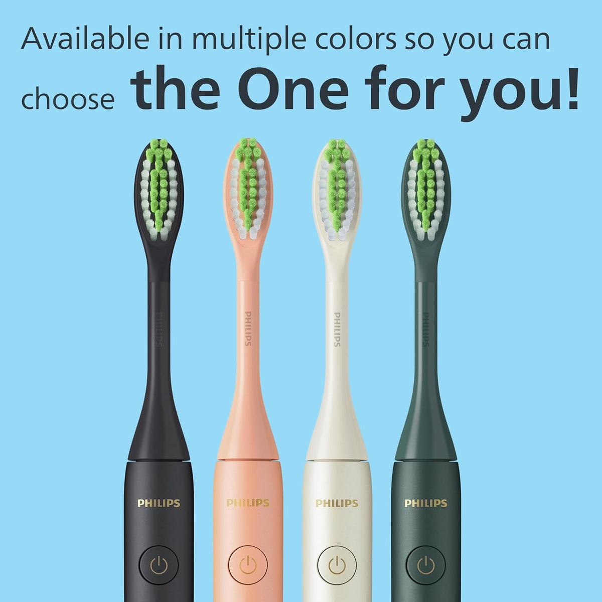 Philips SONICARE Philips One Rechargeable Toothbrush, Snow, 2 Piece Set — White