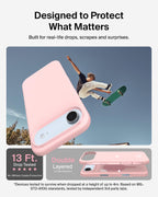 Belkin SheerForce Protect MagSafe Compatible iPhone Air Case with Slim Design & Anti-Scratch Treated Coating - Magnetic, Transparent, & Shockproof Protective iPhone Case - Pink