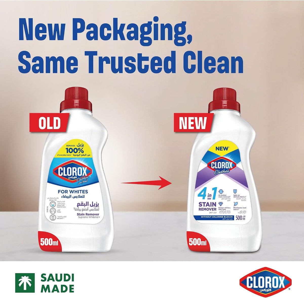Clorox for Clothes 4in1 Stain Remover, 500ml, Clorox For White Clothes Without Chlorine Bleach, Safe on Delicate Fabrics — additional view 7