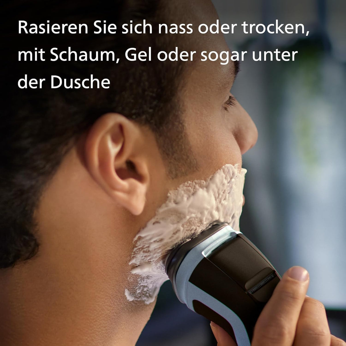 Philips Electric Shaver Series 3000X - Wet & Dry Electric Shaver for Men in Celestial Blue, with SkinProtect Technology, Pop-up Beard Trimmer, Ergonomic Men's Shaver (Model X3053/00) — Dark Moon