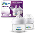 Philips AVENT Philips Natural Baby Bottle, Clear, 2oz, 2pk, SCF019/25 — Clear