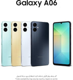 Samsung Galaxy A06 LTE, Android Smartphone, Dual SIM Mobile Phone, 4GB RAM, 128GB Storage, Black (UAE Version)