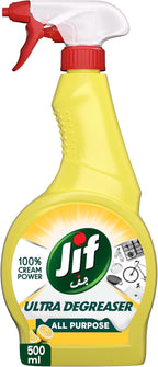 JIF All Purpose Ultra Degreaser Spray, Lemon, 500ml — front product image
