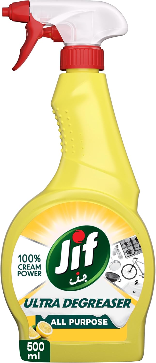 JIF All Purpose Ultra Degreaser Spray, Lemon, 500ml — front product image
