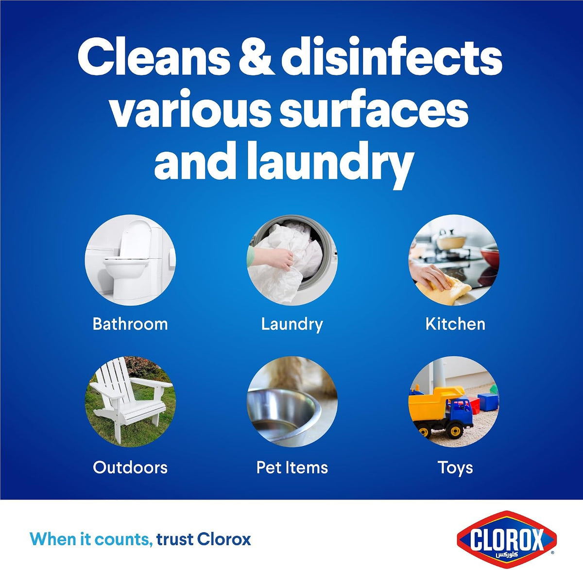 Clorox Platinum Bleach 1.89L, Crisp Lemon, Upgrade Your Clean With A New Multi-Benefit, No Splash Thick Bleach Liquid Formula — additional view 5