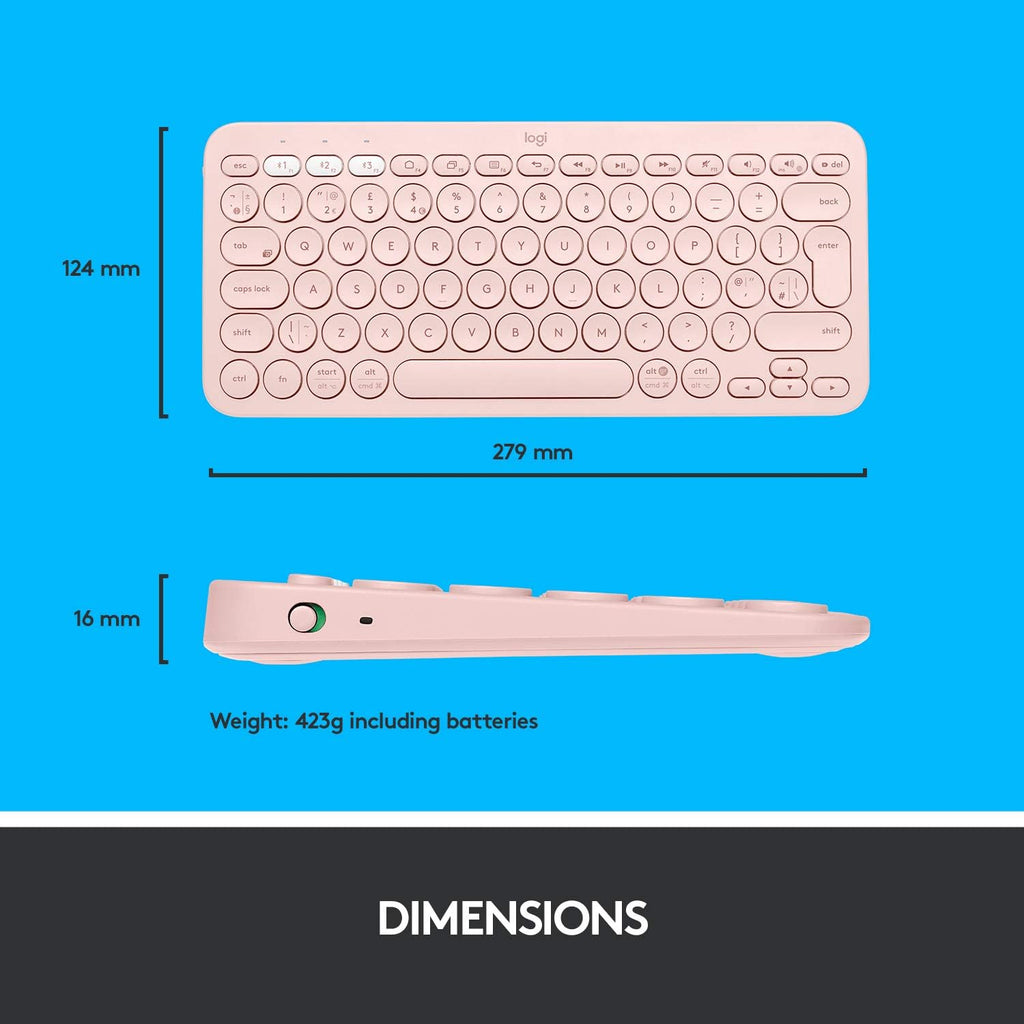 Logitech K380 Keyboard — Rose