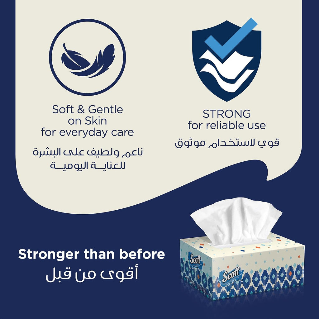 Scott Facial Tissue, 2 PLY, Super Saver, 190 Sheets x 5 Tissue Boxes — additional view 5