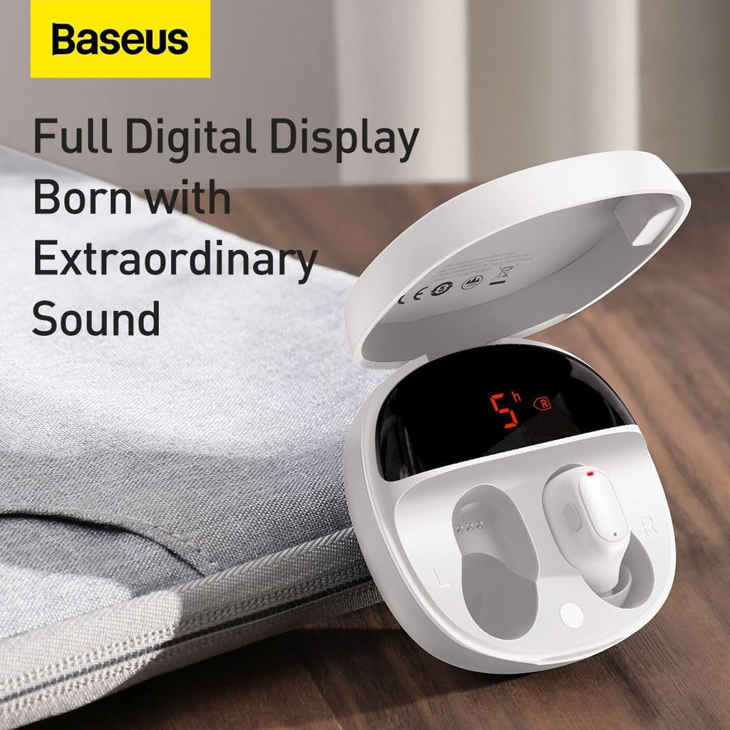 Baseus Bowie WM01 Wireless Earbuds — White