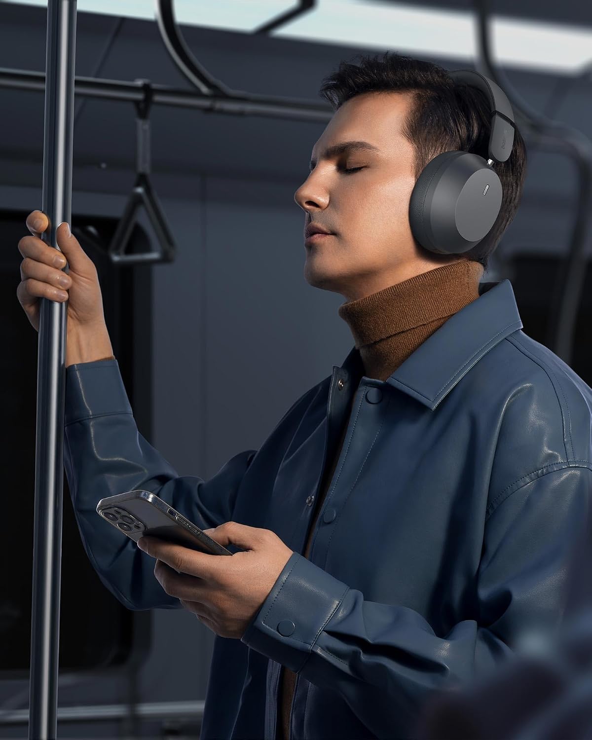 Baseus Bass 35 Max Wireless Over-Ear Headphones — Grey
