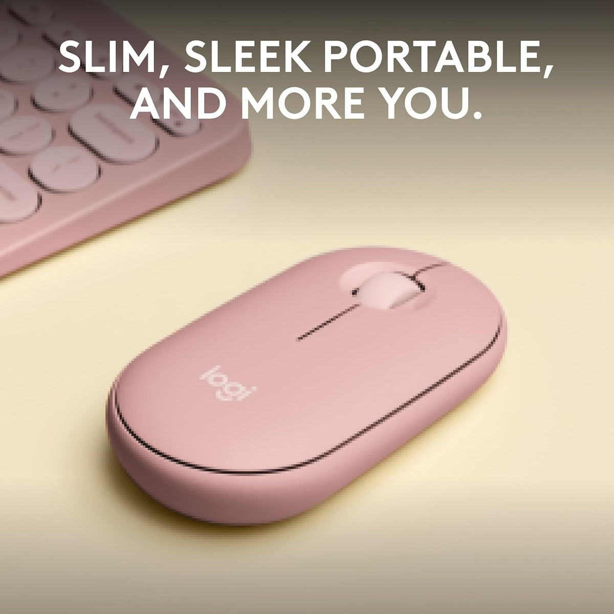 Logitech M350S Wireless Mouse — Rose