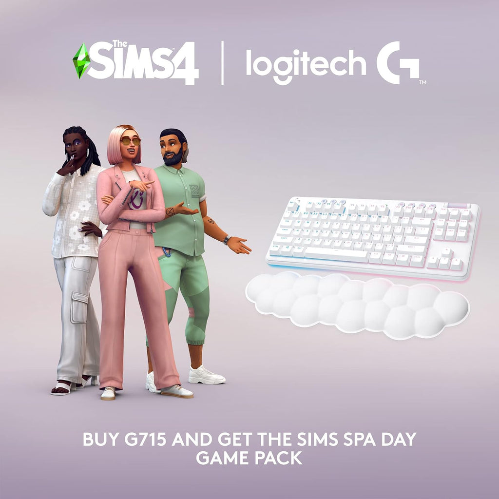 Logitech G715 Wireless Gaming Keyboard — White Mist