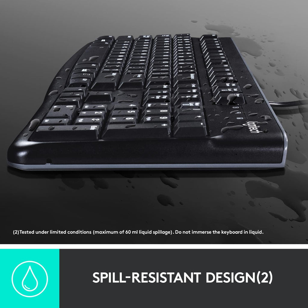 Logitech MK120 Keyboard and Mouse Combo — Black