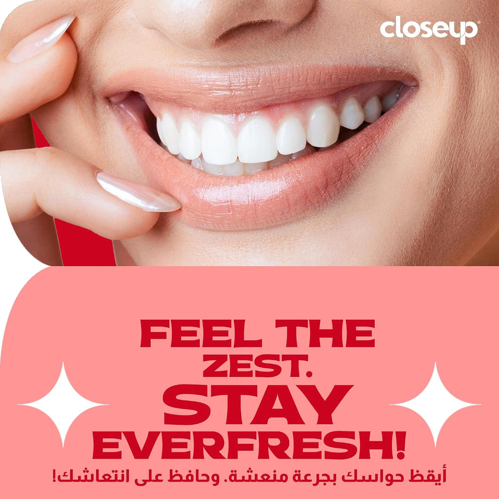 Closeup Triple Fresh Gel Toothpaste, Red Hot, for 24HR fresh breath, 25ml — additional product view 4