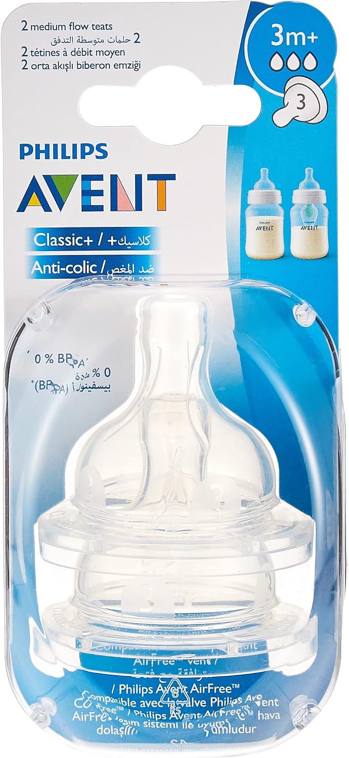 Philips Avent ANTI-COLIC NIPPLE 3M+ X2 FLOW 3