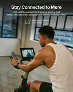 Belkin SoundForm ActiveFit Wireless Earphones with Built-in Microphone, USB-C Fast Charging, 36H Battery Life, IP54 Water Resistance - Bluetooth Earbuds for iPhone, iPad, Galaxy, Pixel, & More - Black