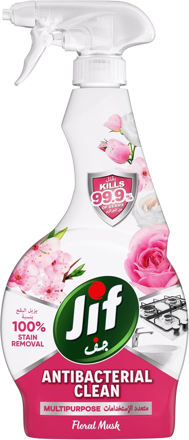 JIF Antibacterial Clean Multipurpose Spray, Floral Musk, 470ml — additional product view 2