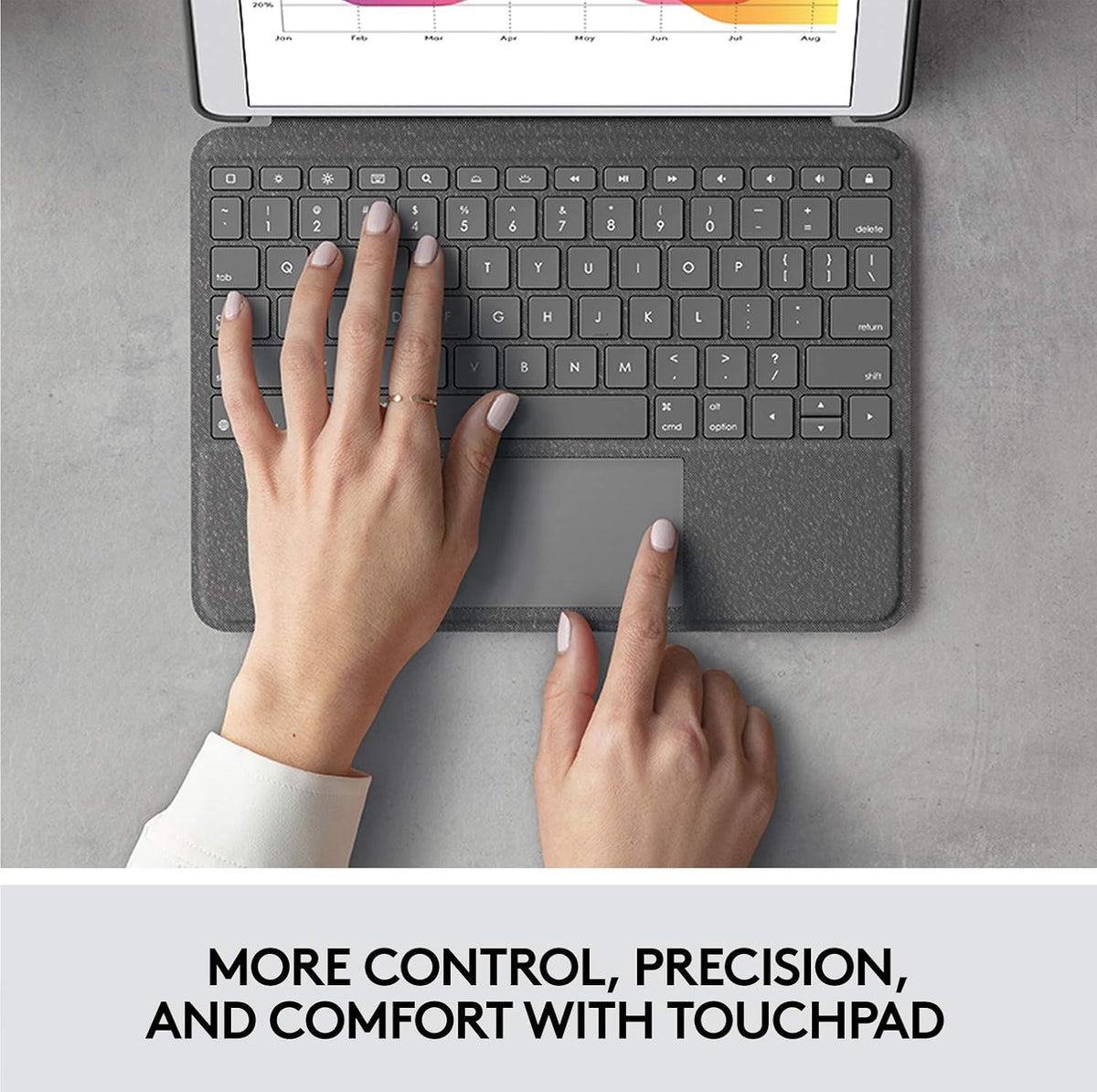Logitech Combo Touch Keyboard Case for iPad 7th Gen — Graphite