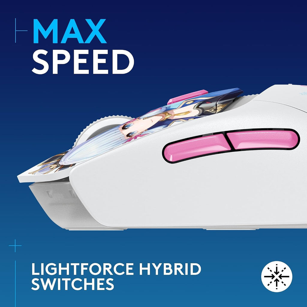 Logitech G309 Wireless Kamisato Ayaka Edition Gaming Mouse — Genshin Impact Limited Edition