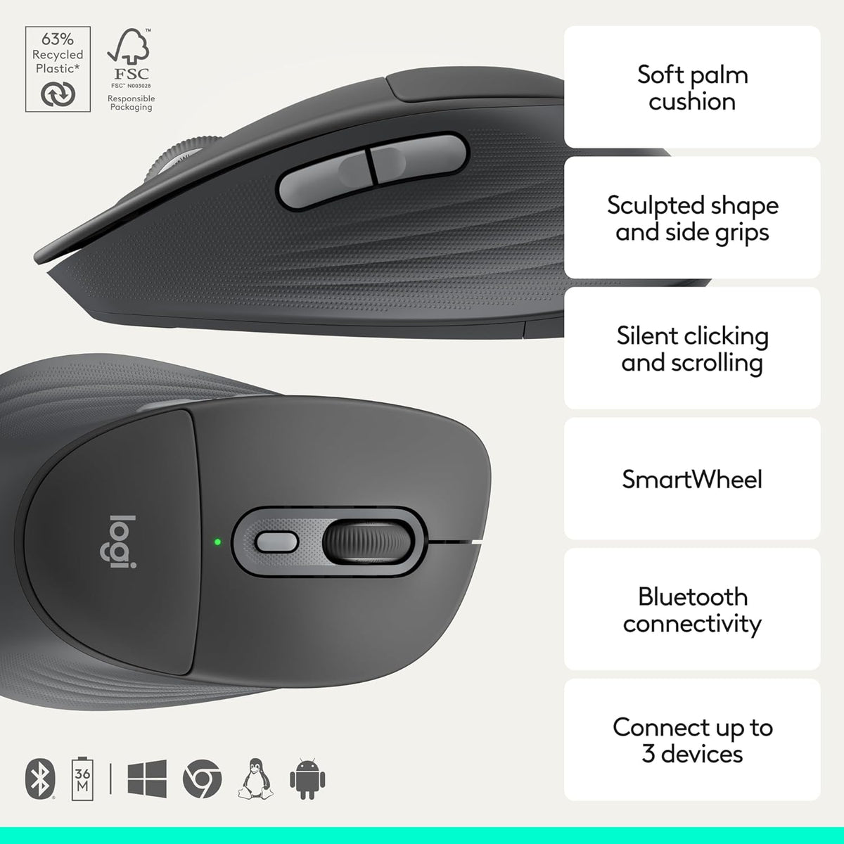 Logitech MK880 Keyboard and Mouse Combo — Graphite